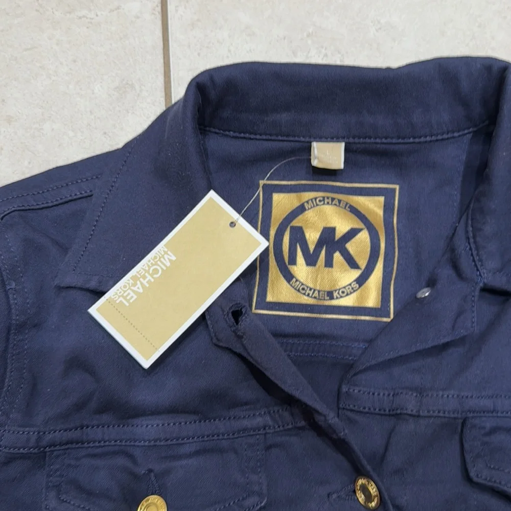 NEW Michael Kors Blue Denim Jacket - Picture 4 of 5